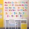 6 Sheets ABC Wall Decals Educational Large Alphabet Sticker (Assorted, Multicolor)